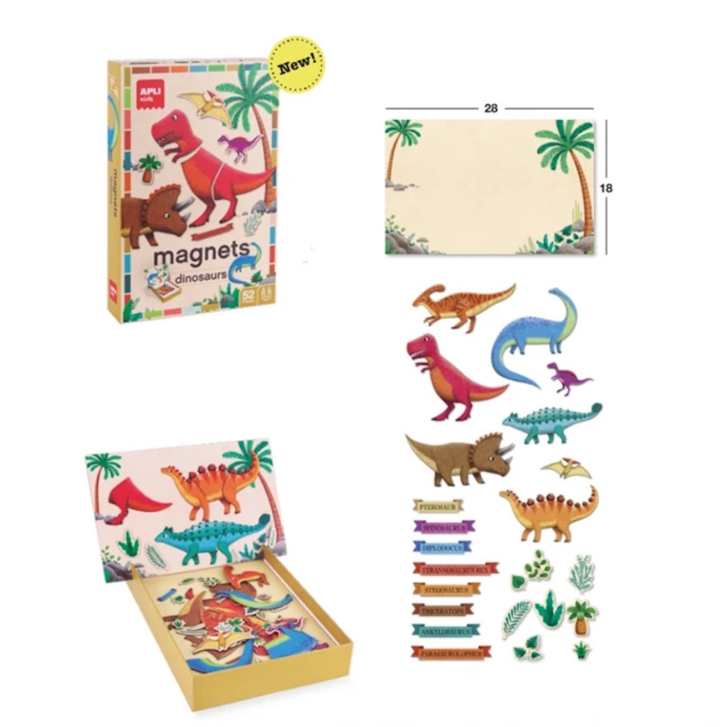 Dinozaury - Magnetyczna Układanka - Apli Kids
