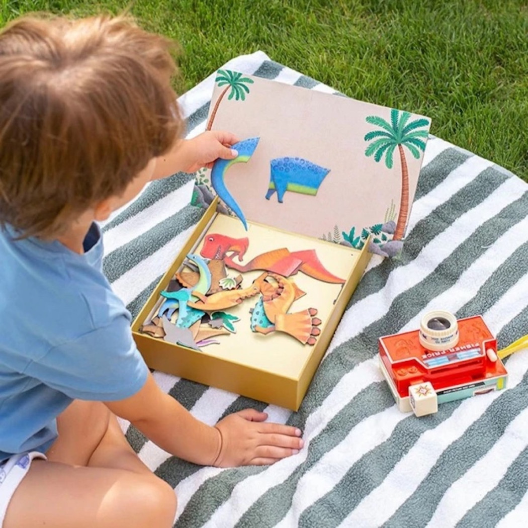 Dinozaury - Magnetyczna Układanka - Apli Kids