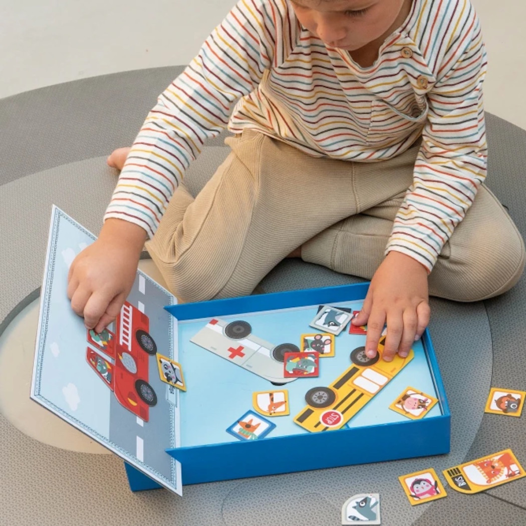 Pojazdy - Magnetyczna Układanka - Apli Kids