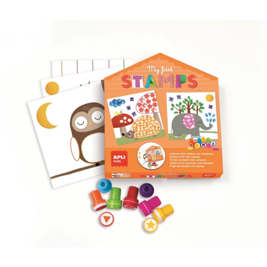 Stempelki - Mój Pierwszy Zestaw Artystyczny - Apli Kids