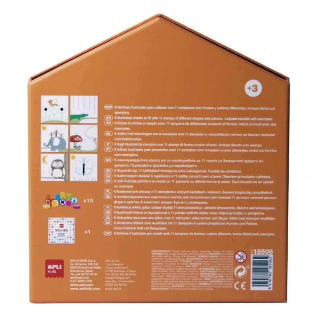 Stempelki - Mój Pierwszy Zestaw Artystyczny - Apli Kids