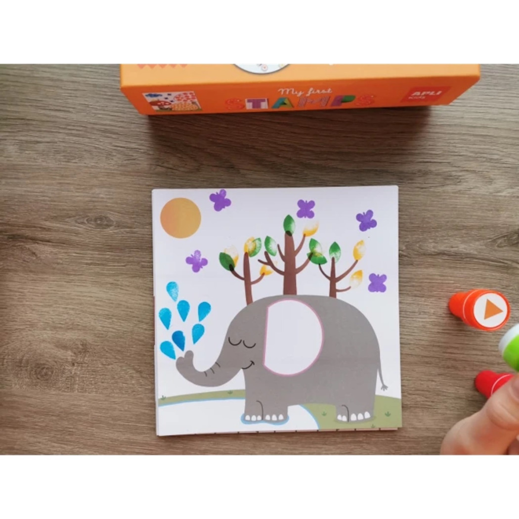 Stempelki - Mój Pierwszy Zestaw Artystyczny - Apli Kids
