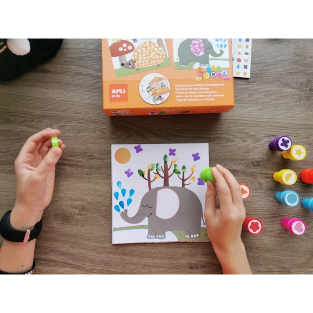 Stempelki - Mój Pierwszy Zestaw Artystyczny - Apli Kids