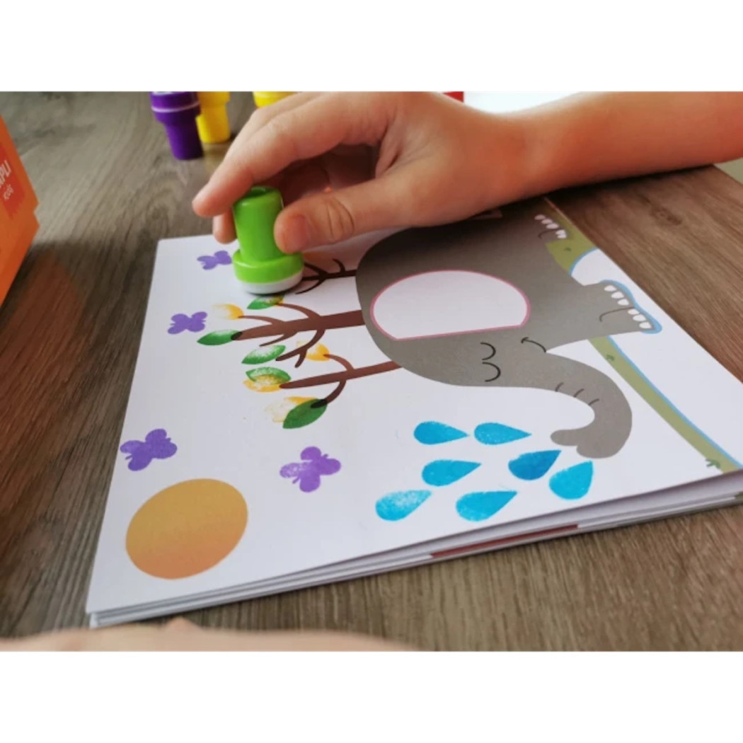 Stempelki - Mój Pierwszy Zestaw Artystyczny - Apli Kids