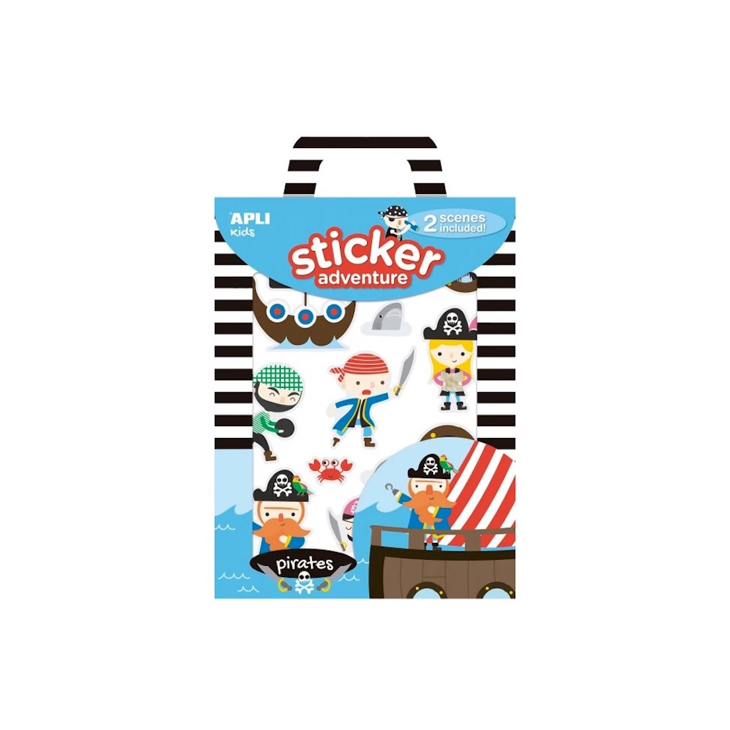 Piraci - Zestaw Naklejek z 2 Planszami - Apli Kids