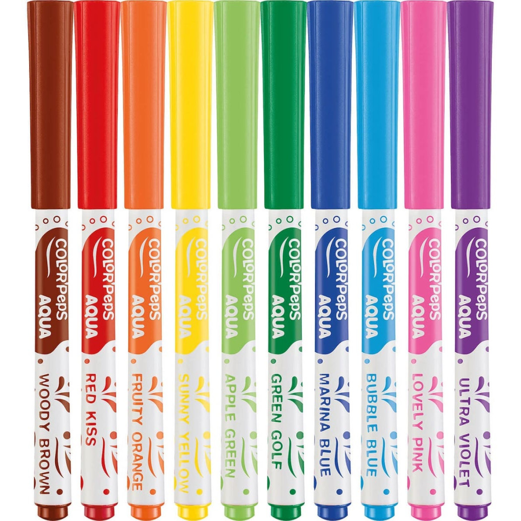 Flamastry Colorpeps Aqua 10 kolorów - Maped