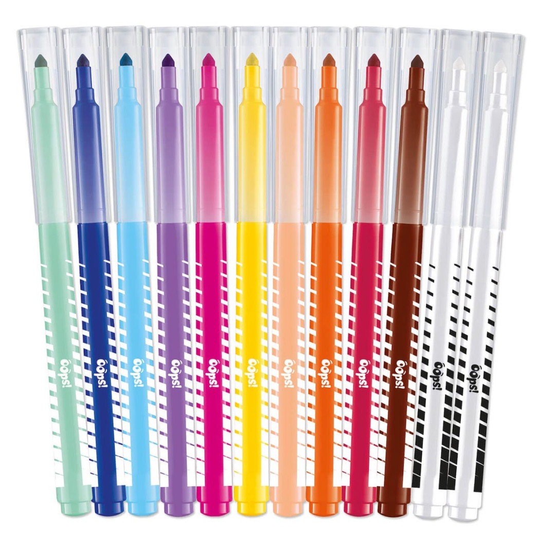 Flamastry Colorpeps Oops - Wymazywalne 12 szt - Maped