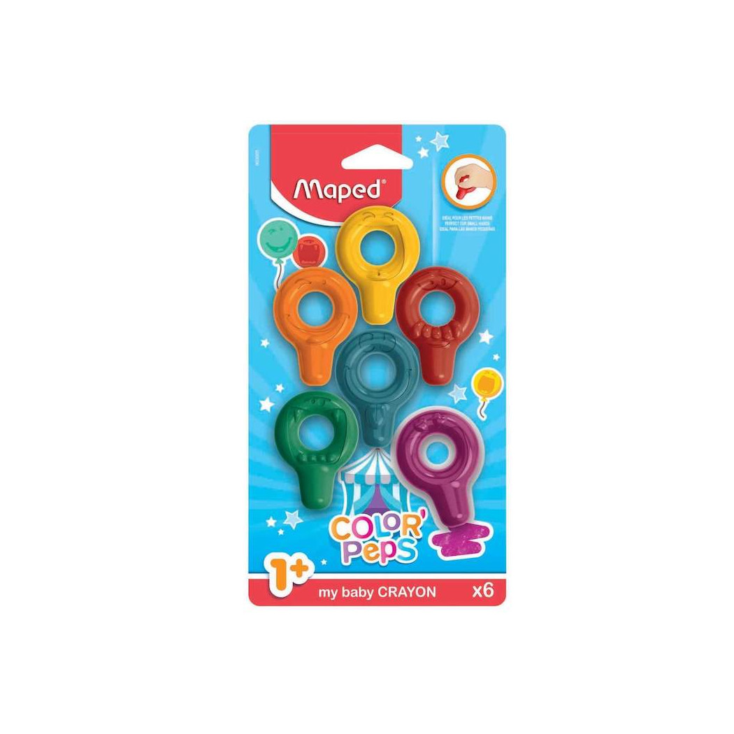 Kredki Baby Color'Peps - 6 kolorów - Maped