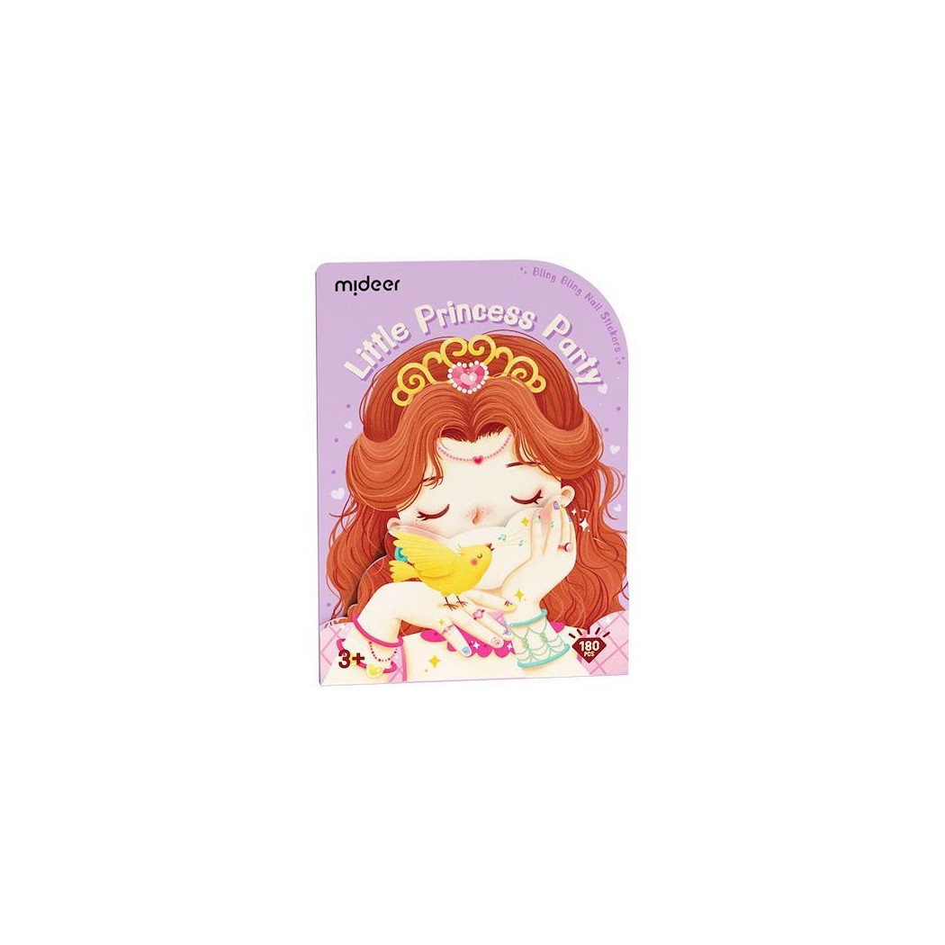 Przyjęcie Małej Księżniczki - Naklejki na Paznokcie dla Dzieci Bling Bling - Mideer