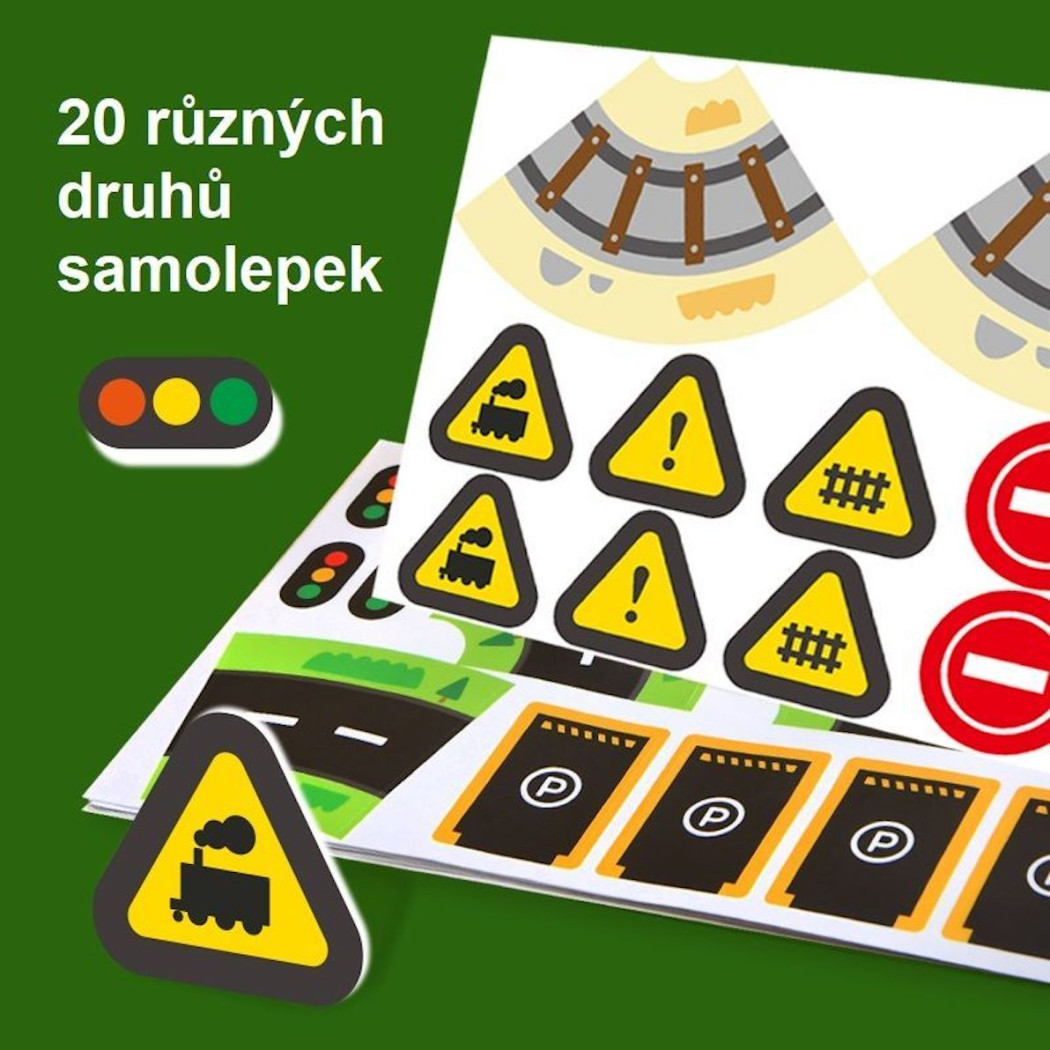 Taśmy Drogowe i Naklejki Znaków - 2 Taśmy i 10 Naklejek - Mideer