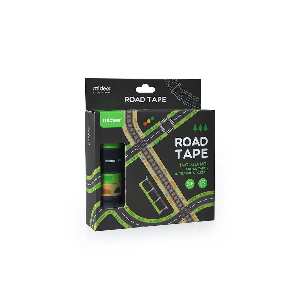 Taśmy Drogowe i Naklejki Znaków - 2 Taśmy i 10 Naklejek - Mideer