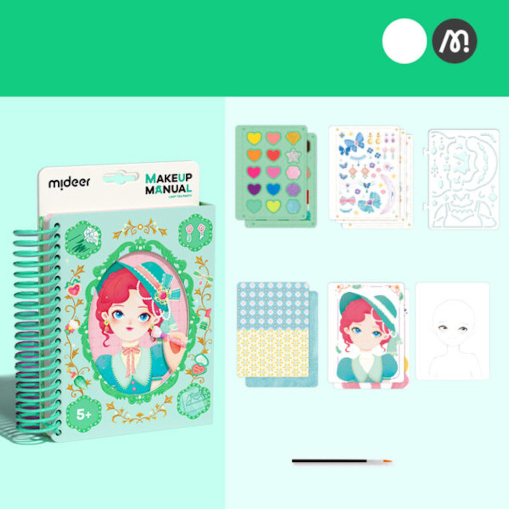 Dama na Przyjęciu - Kreatywny Zeszyt Małej Makijażystki - Mideer