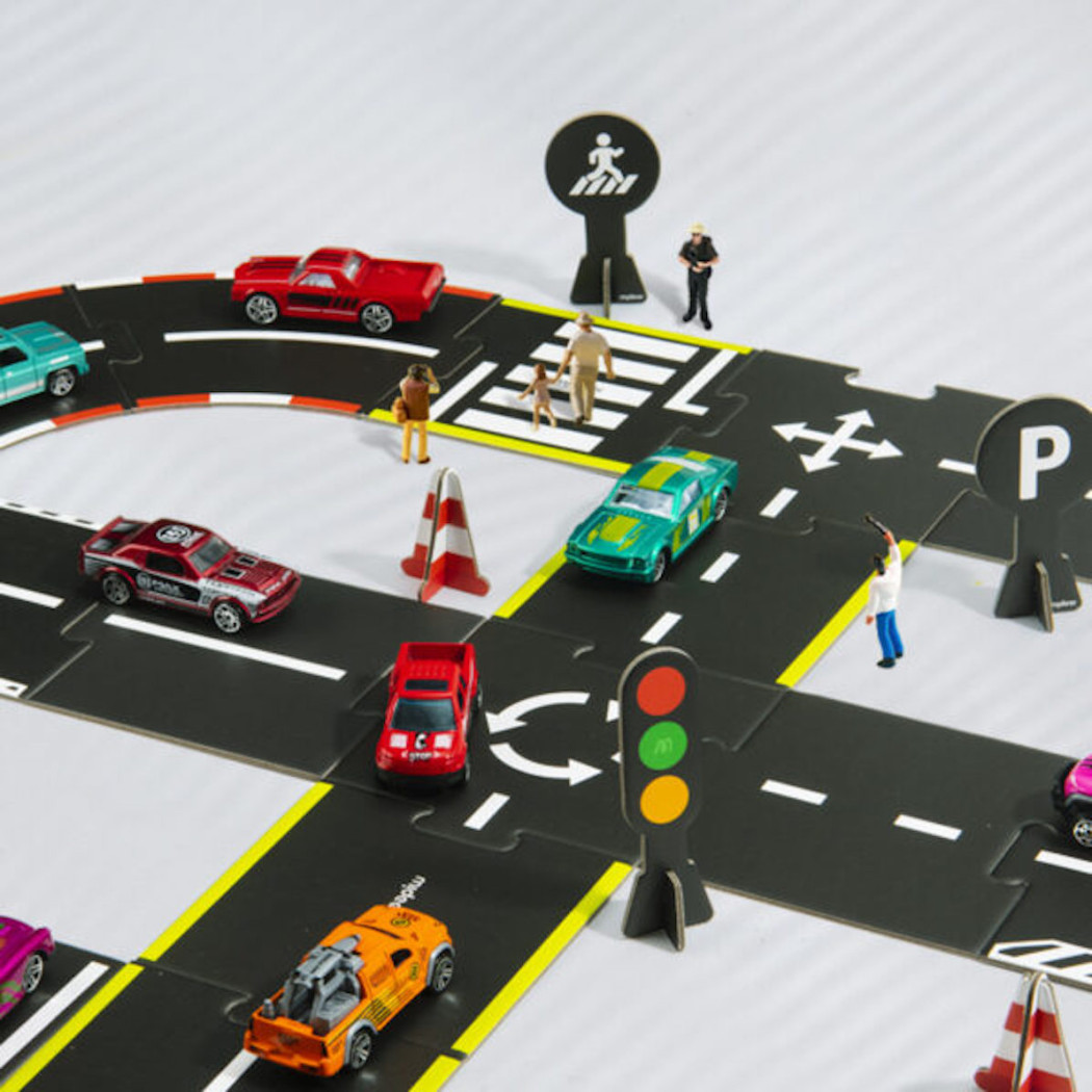 Puzzle Tor Wyścigowy - 38 Elementów - Mideer