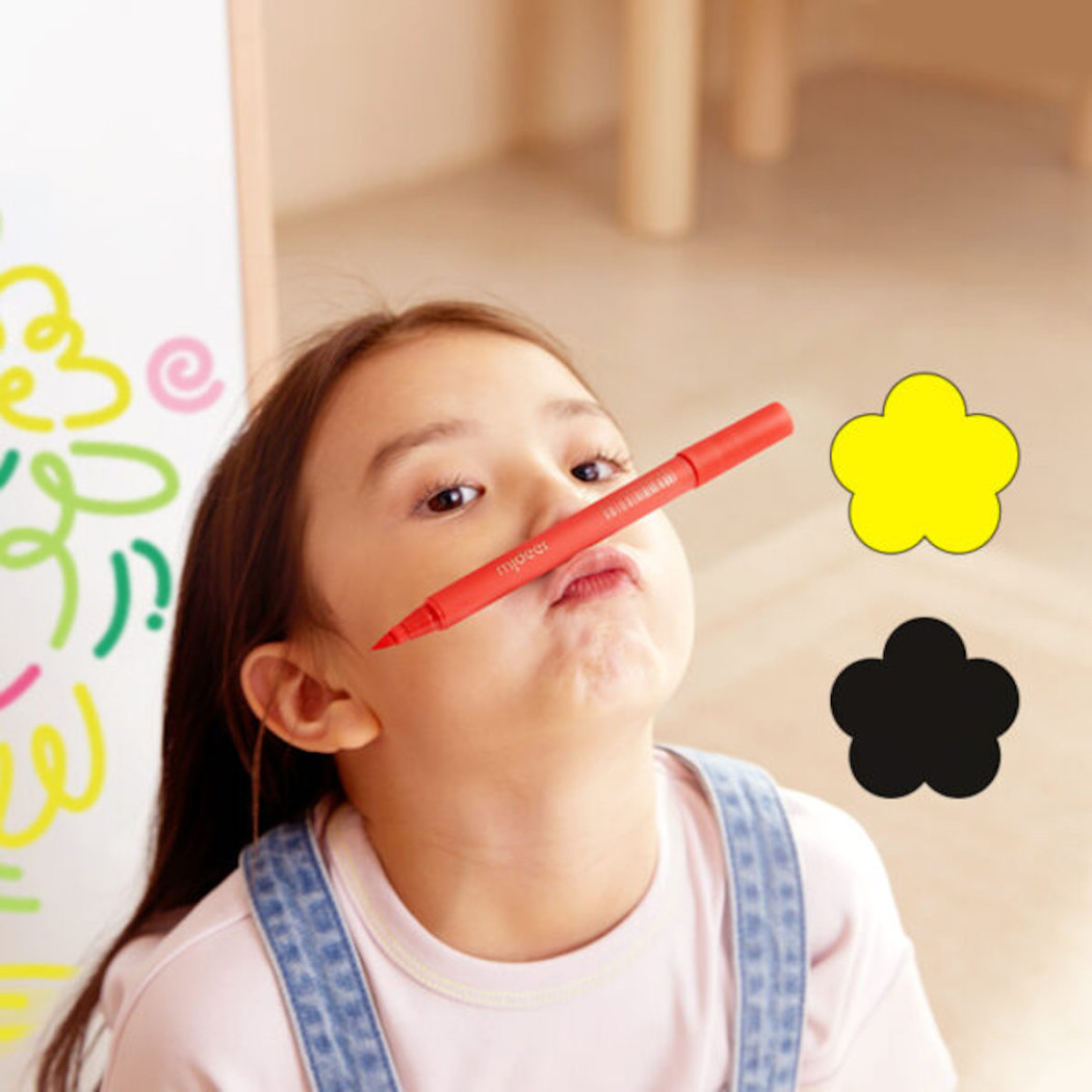 Markery Akrylowe 6 Kolorów - Bardzo Miękka Stalówka - Mideer