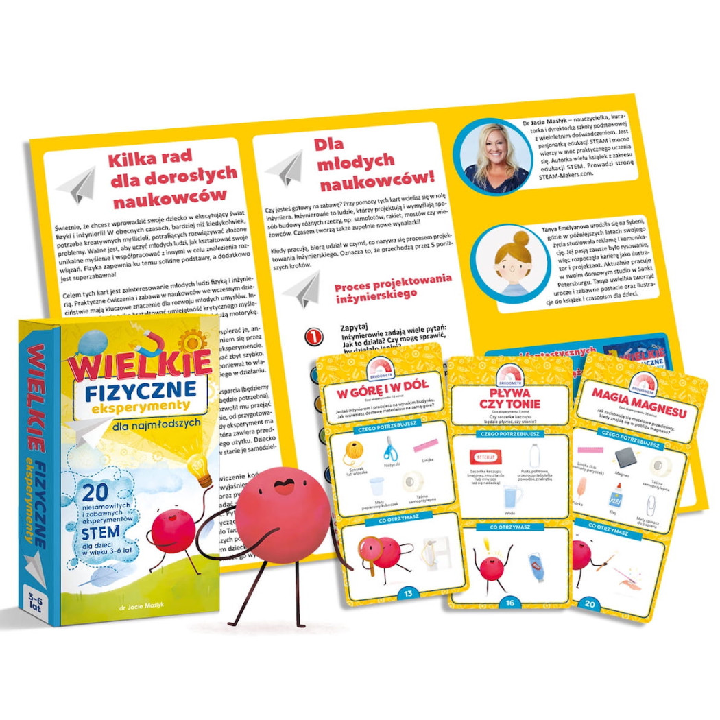 Wielkie Fizyczne Eksperymenty - 20 Niesamowitych i Zabawnych Eksperymentów - Wydawnictwo Api Papi