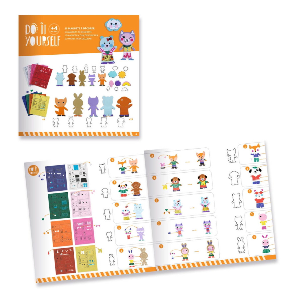 Filcowe Magnesy - Zwierzątka - Zrób To Sam - Djeco