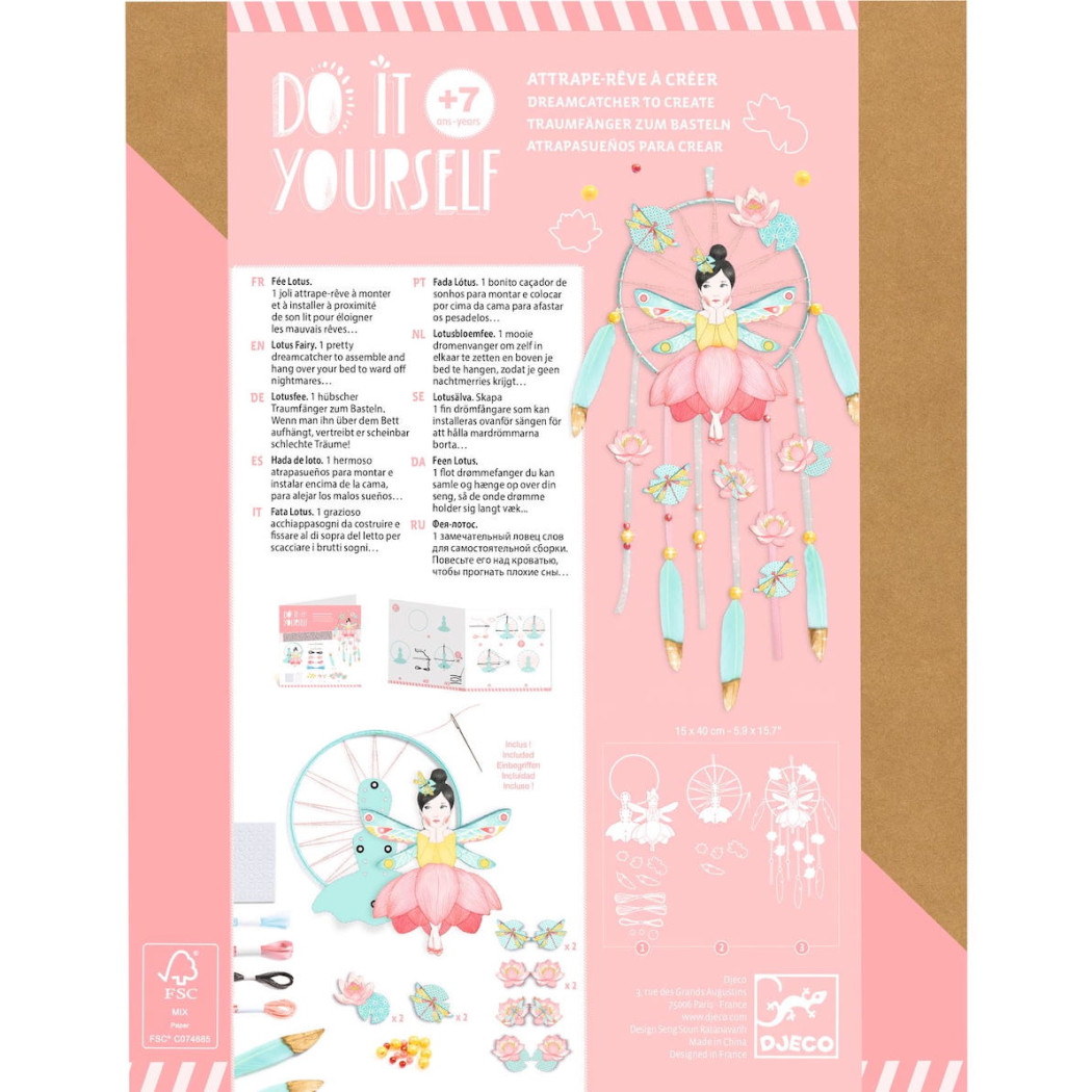Łapacz Snów Wróżka Lotosu - Zrób To Sam - Djeco