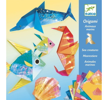 Origami Metaliczne - MORSKIE ZWIERZĘTA - Djeco