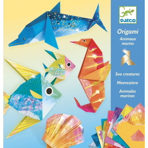 Origami Metaliczne - MORSKIE ZWIERZĘTA - Djeco