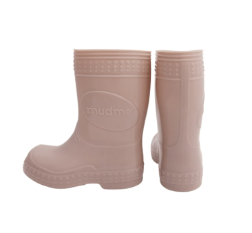 Piaskowy Beż/Sand Beige -  rozm. 33/34 - Kalosze Dziecięce + worek/plecak - Mudme Kalosze Poproszę