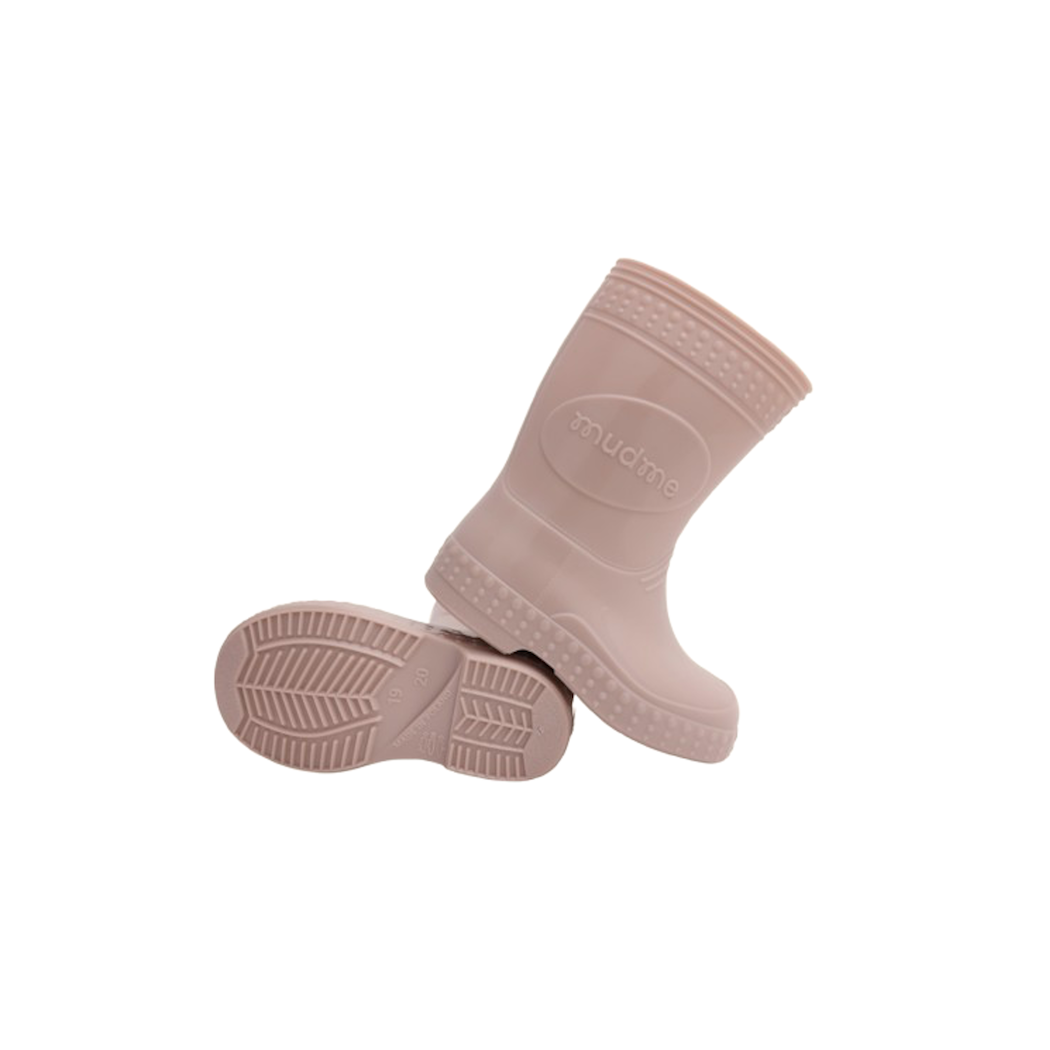 Piaskowy Beż/Sand Beige -  rozm. 25/26 - Kalosze Dziecięce + worek/plecak - Mudme Kalosze Poproszę