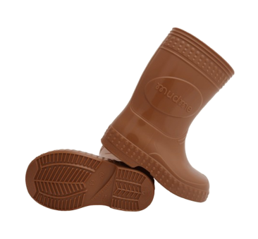 Karmelowe Ciasteczko/Carmel Cookie -  rozm. 23/24 - Kalosze Dziecięce + worek/plecak - Mudme Kalosze Poproszę