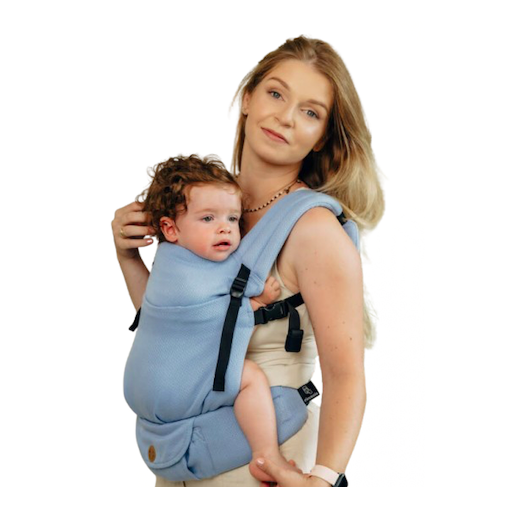 MAŁA JODEŁKA SKYLIGHT - Moje Pierwsze Nosidełko LennyLight - Splot Jodełkowy, 100% bawełna - Standard - LennyLamb