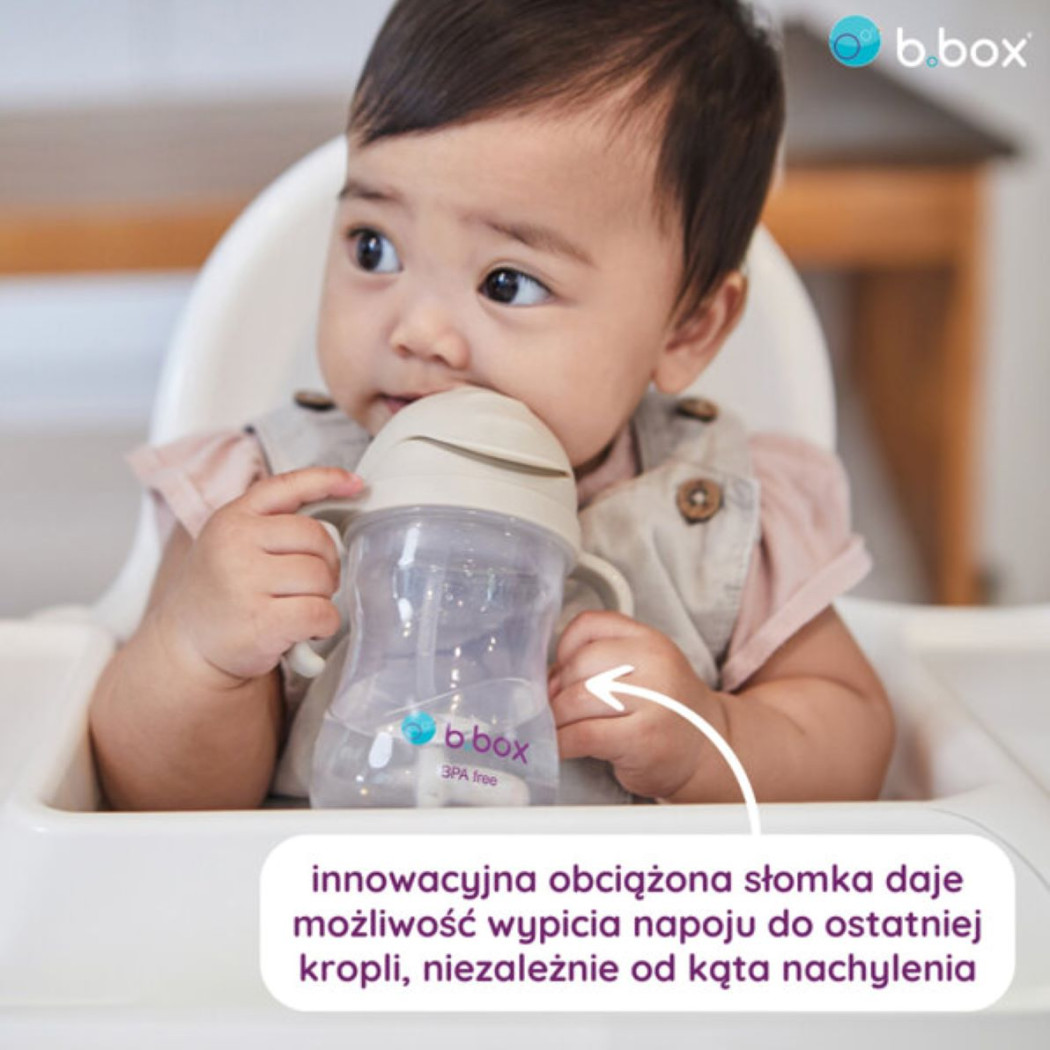 Latte - Innowacyjny Bidon ze Słomką Niekapek 240 ml- B.BOX
