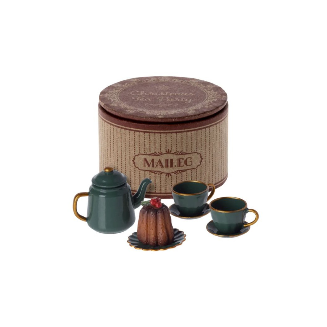 Świąteczny Zestaw Herbaciany - Christmas Tea Party - Akcesoria Dla Lalek - Maileg