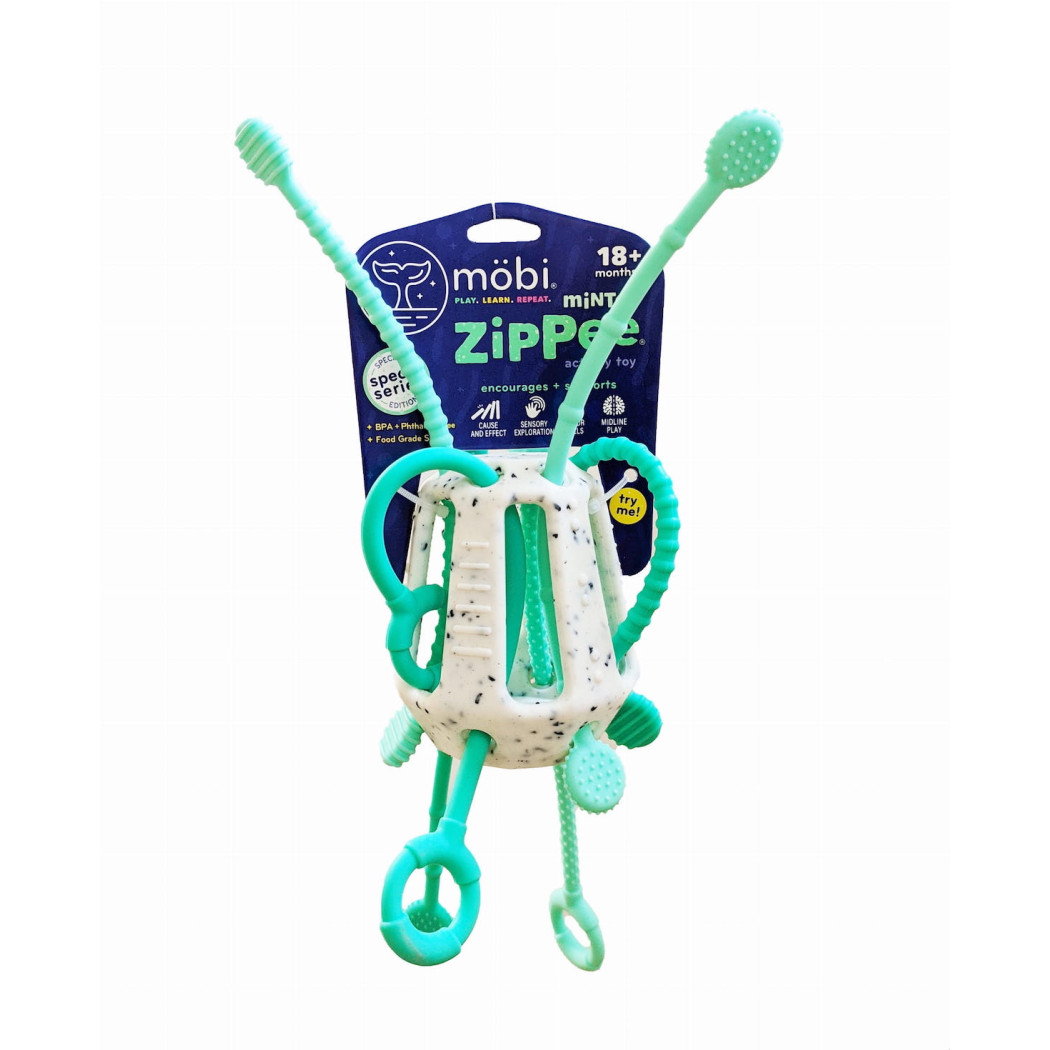 Miętowy Przeciąganiec Zippee - Zabawka Sensoryczna - Mobi
