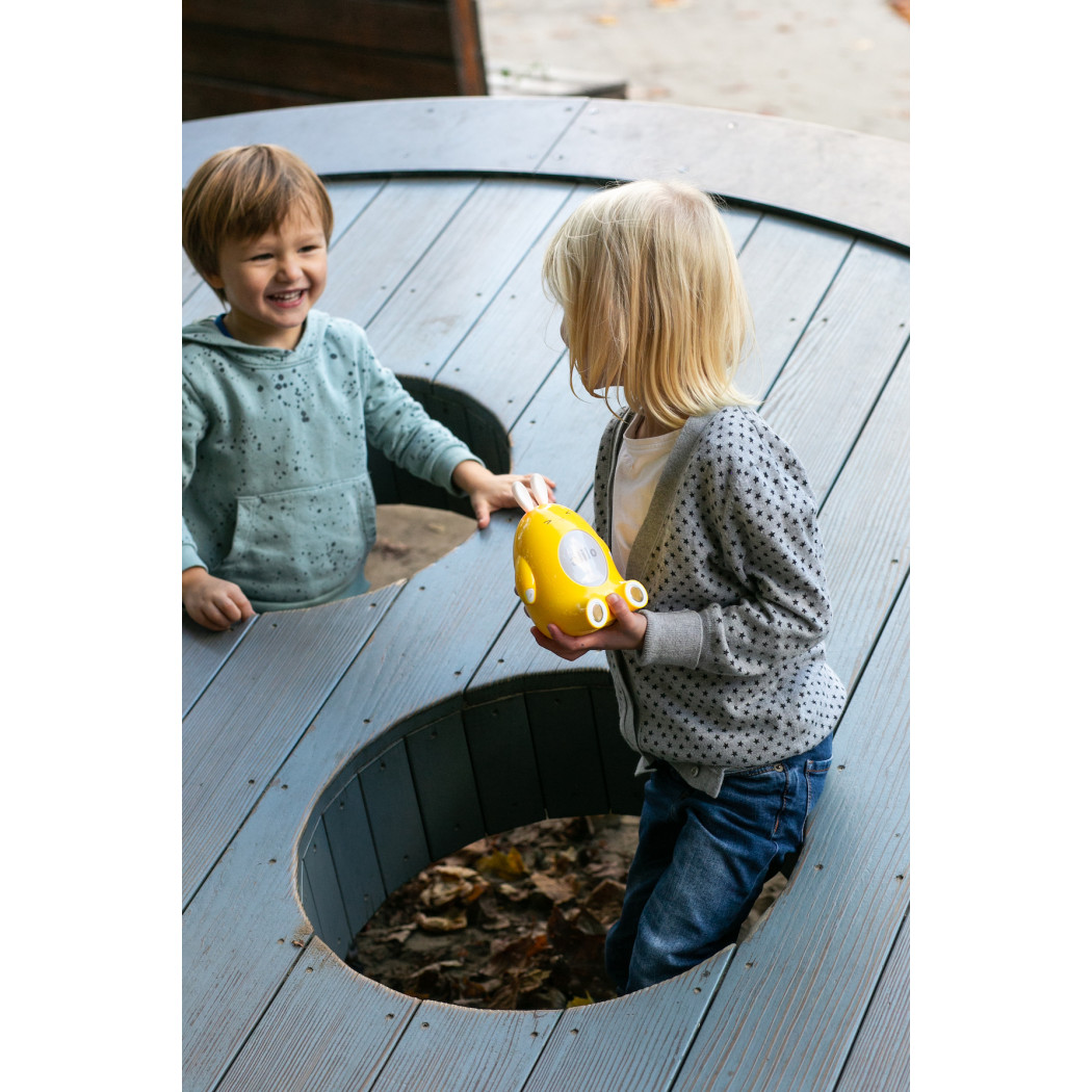 Króliczek Happy Bunny - Żółty - Zabawka Edukacyjna - Alilo
