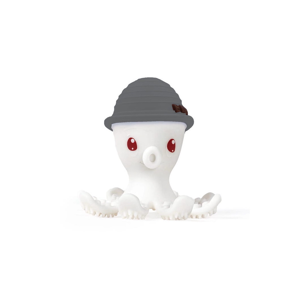 Szara Ośmiornica - Gryzak Zabawka - Grey - Mombella