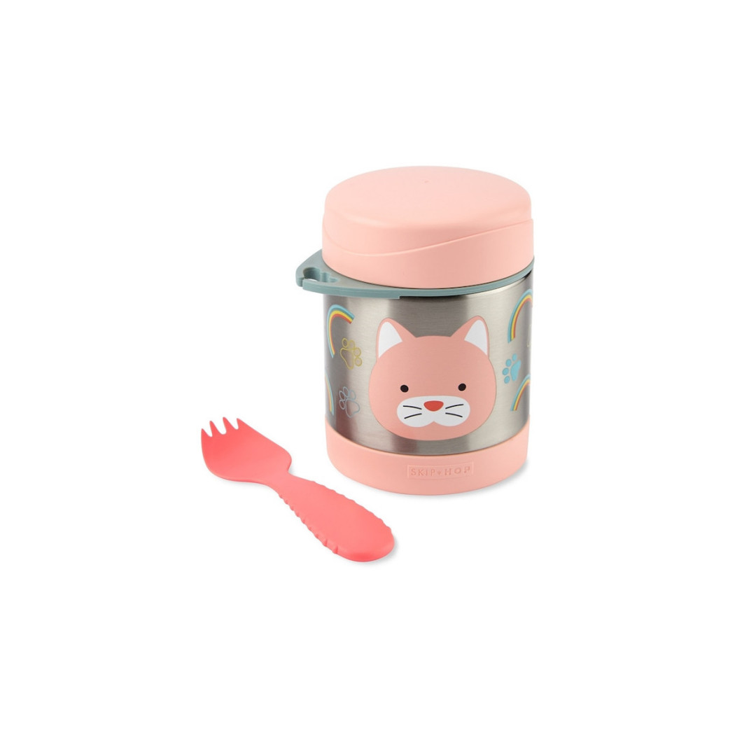 Kot - Termos dla Dziecka na Lunch z Łyżeczką - 325 ml - ZOO - Skip Hop