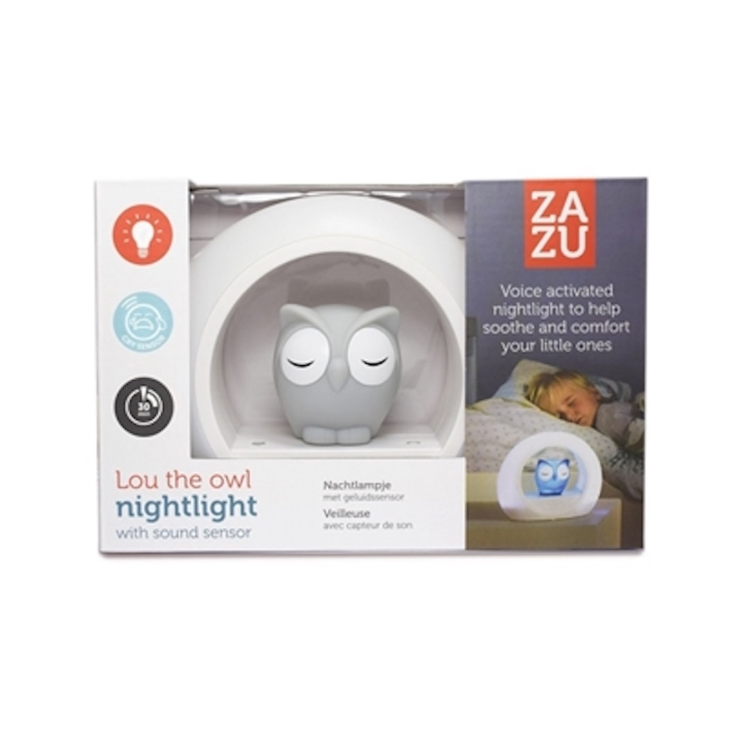 Lampka nocna LOU - szara - Zazu
