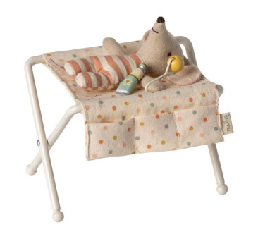 Przewijak - Off White - Nursery Table Baby Mouse - Akcesoria dla Lalek - Maileg