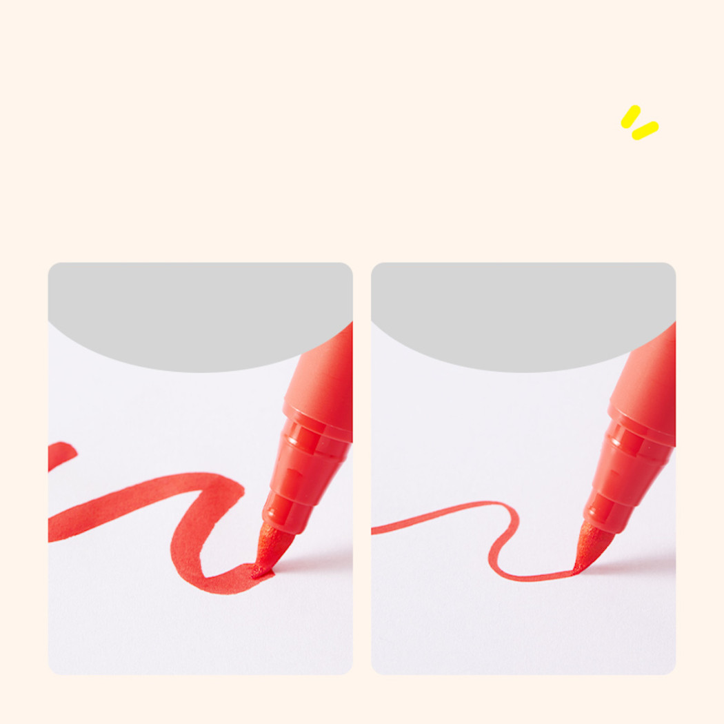 Markery Akrylowe 6 Kolorów - Bardzo Miękka Stalówka - Mideer