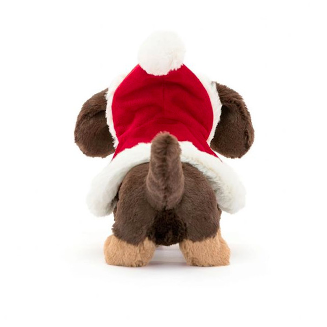 Jamnik Otto w Świątecznym Ubranku 15 cm - Maskotka Przytulanka Pies - JellyCat