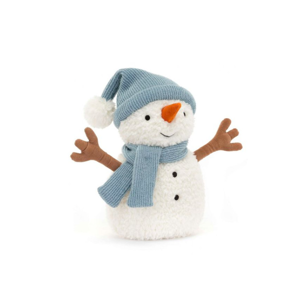 Bałwanek w Błękitnej Czapce i Szaliku 22 cm - Maskotka Przytulanka - Jellycat