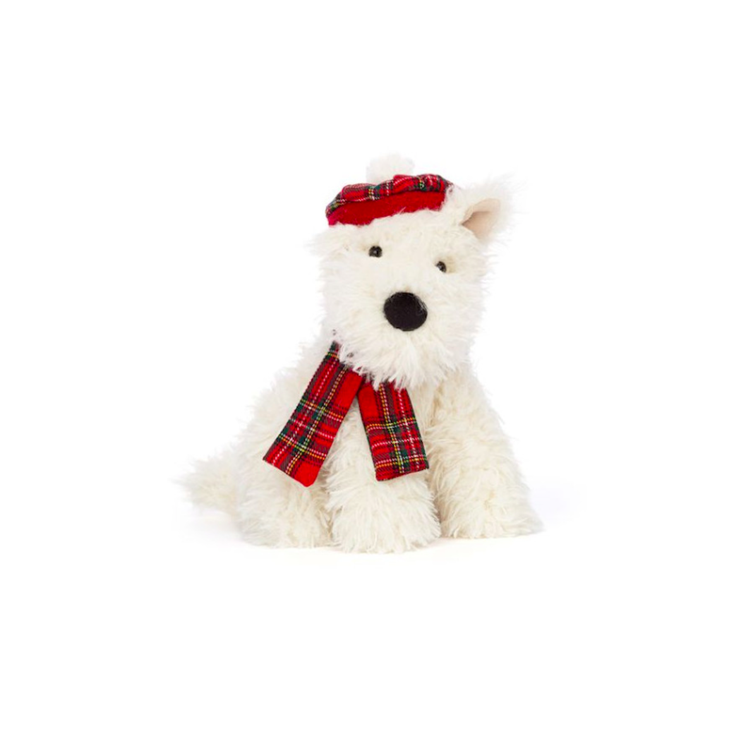Terrier w Czapce i Szaliku 21 cm - Maskotka Przytulanka Pies - JellyCat