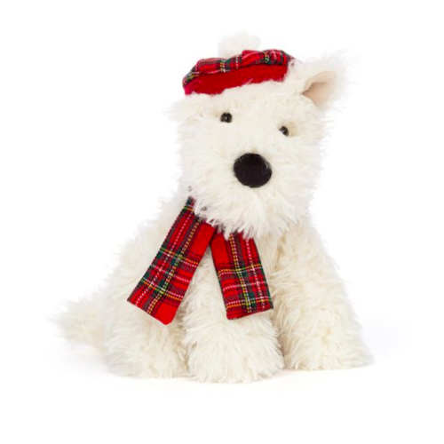 Terrier w Czapce i Szaliku 21 cm - Maskotka Przytulanka Pies - JellyCat