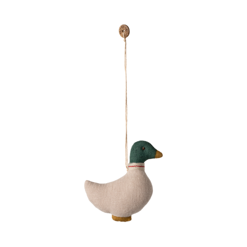 Kaczka z Zieloną Główką - Bawełniana Dekoracja Bożonarodzeniowa - Duck Green Ornament - Maileg