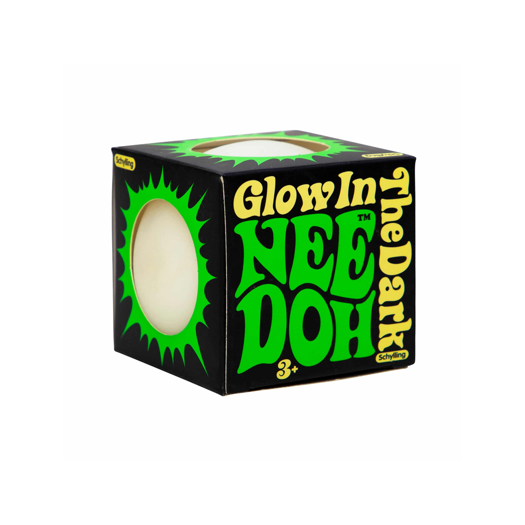 Piłka Świecąca w Ciemności - Zabawka Fluorescencyjna - Gniotek Antystresowy - NeeDoh