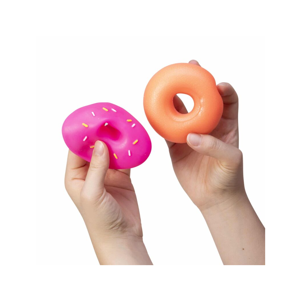 Różowy Pączek Donut - Zabawka Sensoryczna - Gniotek Antystresowy - NeeDoh