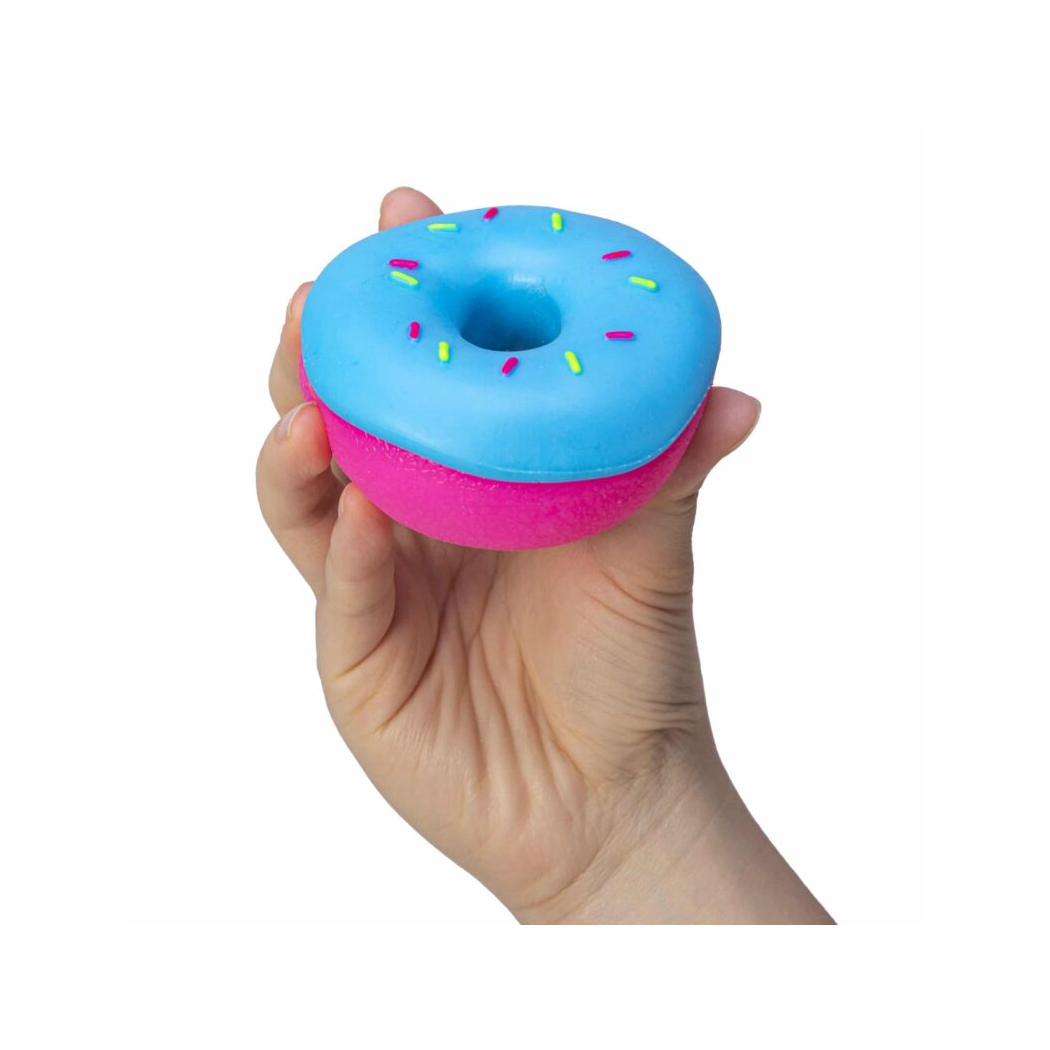 Niebieski Pączek Donut - Zabawka Sensoryczna - Gniotek Antystresowy - NeeDoh