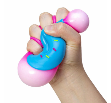 Niebieski Pączek Donut - Zabawka Sensoryczna - Gniotek Antystresowy - NeeDoh