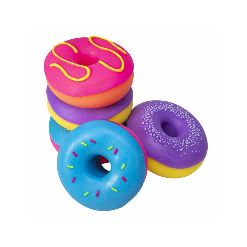 Niebieski Pączek Donut - Zabawka Sensoryczna - Gniotek Antystresowy - NeeDoh