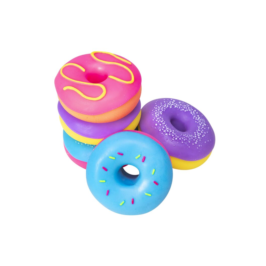 Niebieski Pączek Donut - Zabawka Sensoryczna - Gniotek Antystresowy - NeeDoh