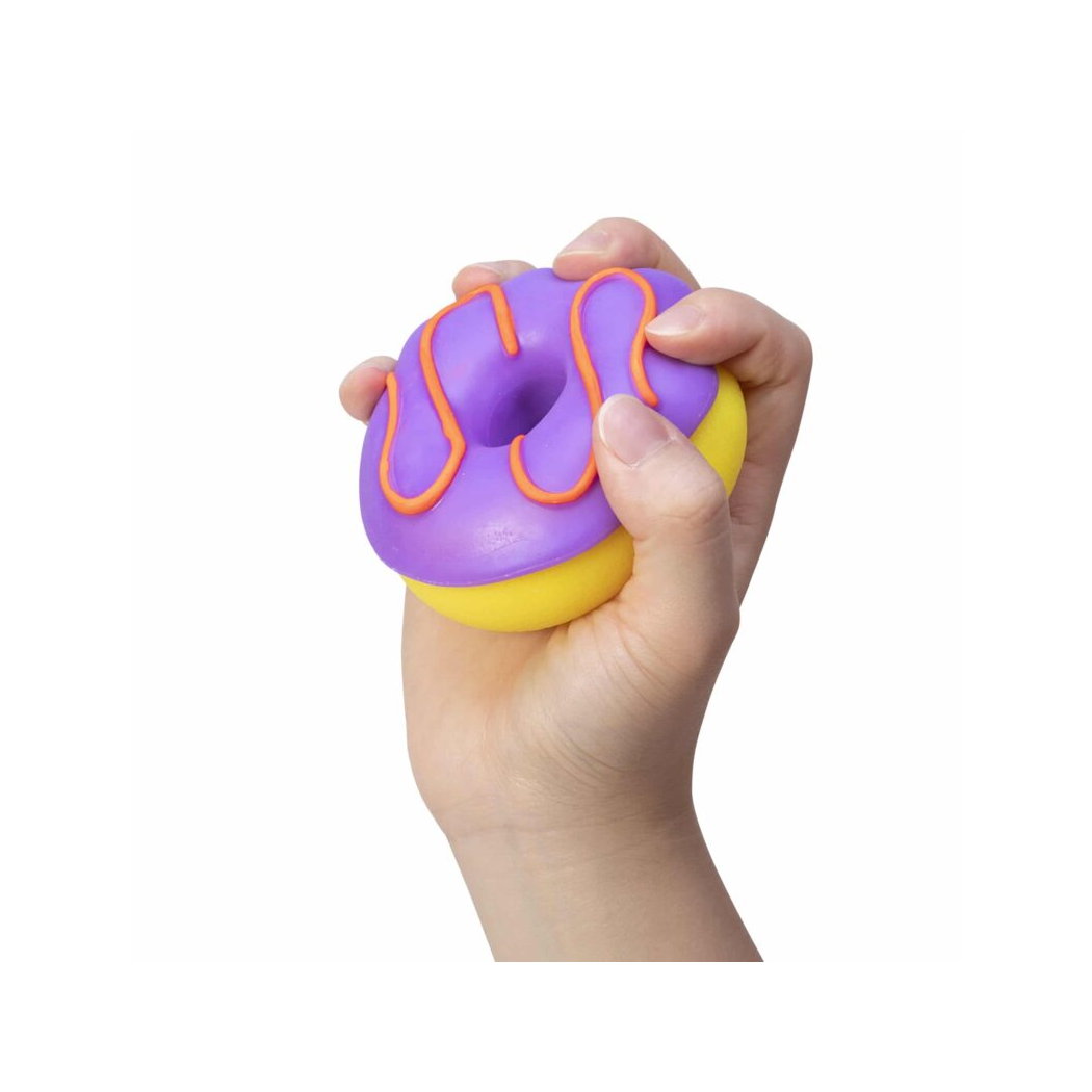 Fioletowy Pączek Donut - Zabawka Sensoryczna - Gniotek Antystresowy - NeeDoh