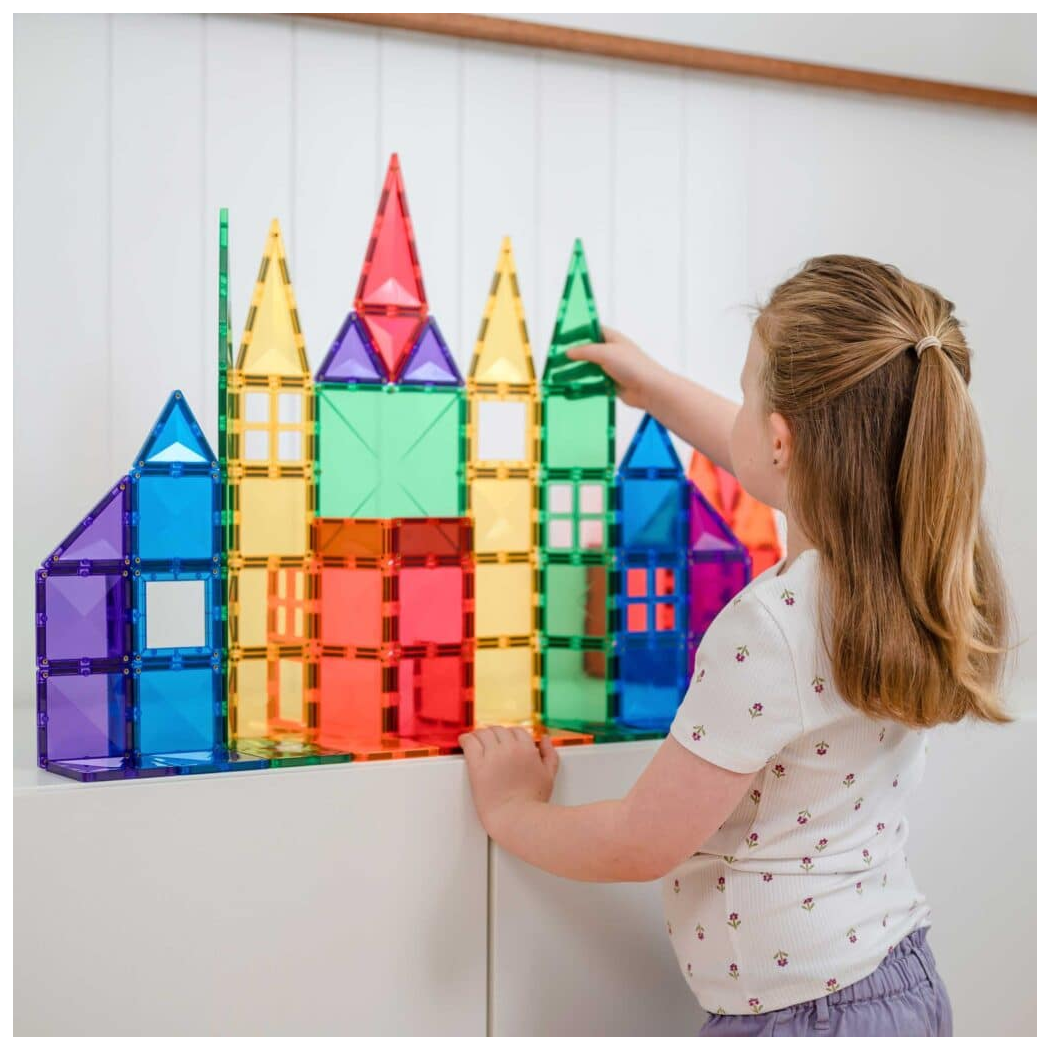 Tęczowy Zestaw Konstrukcyjny - Klocki Magnetyczne - Rainbow Creative Pack - 102 Elementy - Connetix