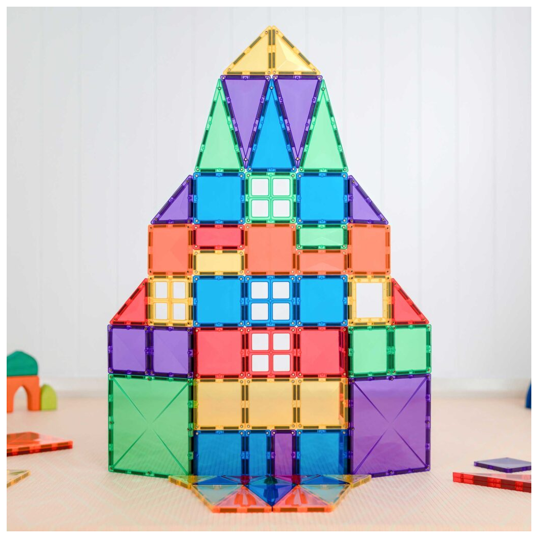 Tęczowy Zestaw Konstrukcyjny - Klocki Magnetyczne - Rainbow Creative Pack - 102 Elementy - Connetix